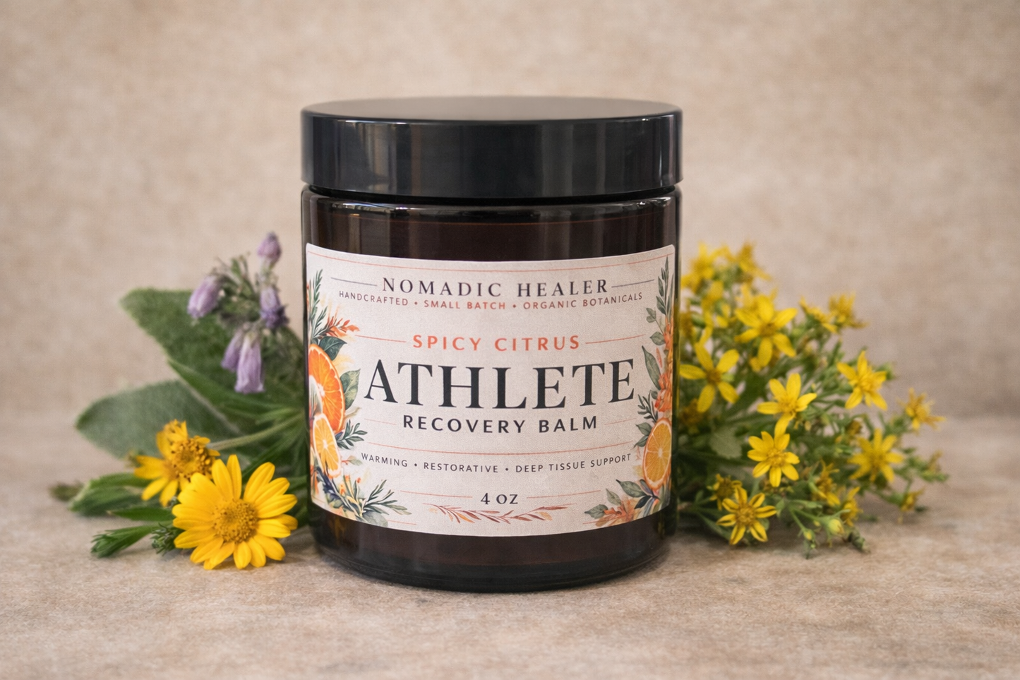 Spicy Citrus Athlete Recovery Balm 4oz