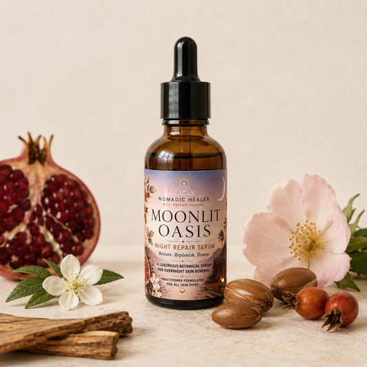 Moonlit Oasis™ Night Repair Serum | Organic Bakuchiol & Rosehip Overnight Facial Serum