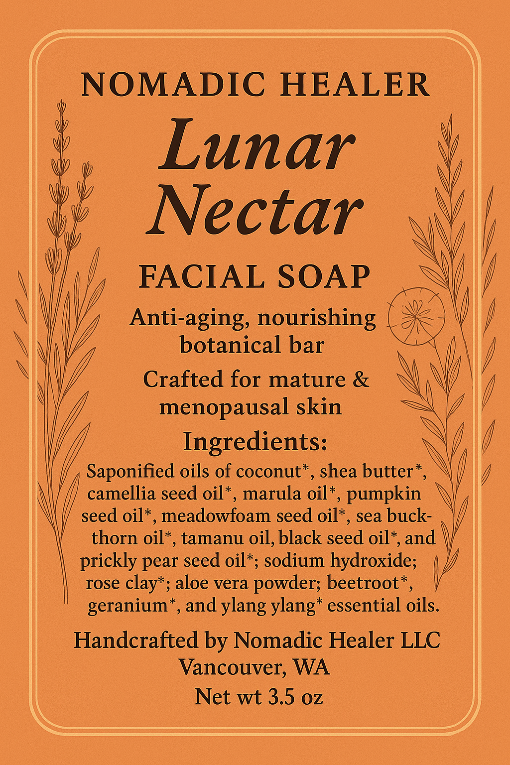 Lunar Nectar facial soap